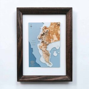 Cape Town Wooden Map Art