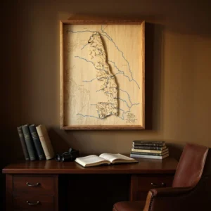 Kruger National Park Wooden Map Art